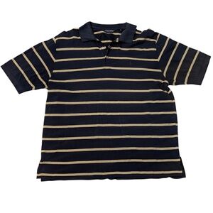 Polo Golf Ralph Lauren Polo Shirt‎ Striped Collared Navy Cotton Small Pony XL